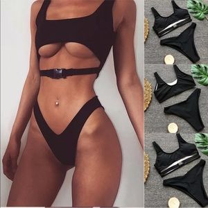 Black bathing suit set 👙